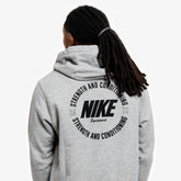 NIKE S&C HOODIE UNISEX HEATHER GREY/BLACK